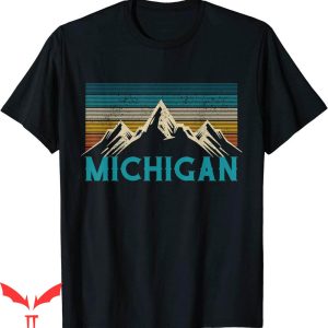 Vintage Michigan T-Shirt Mountain Retro Hiking Souvenir Gift