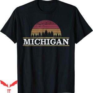 Vintage Michigan T-Shirt Retro Nature Outdoor Souvenir Gift