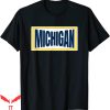 Vintage Michigan T-Shirt Retro Striped MI