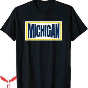 Vintage Michigan T-Shirt Retro Striped MI