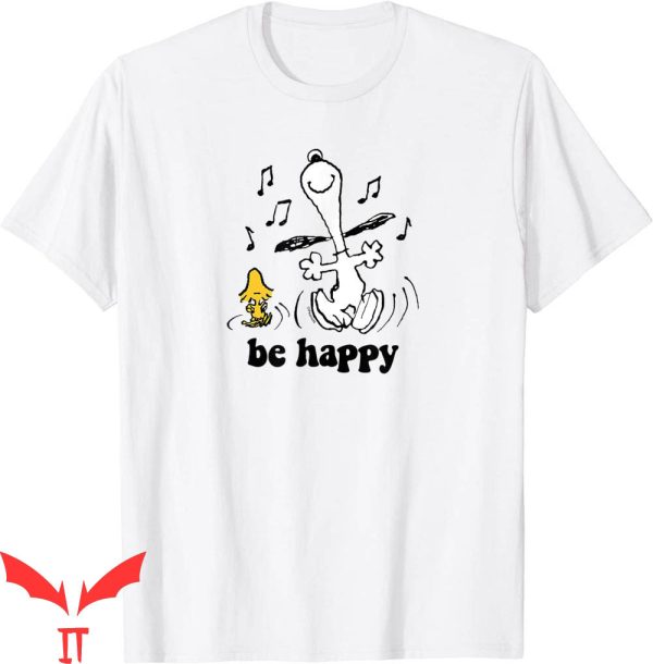 Vintage Snoopy T-Shirt Peanuts Woodstock’s Be Happy Dance