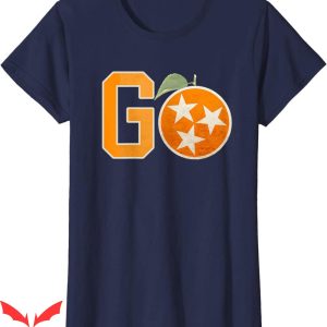 Vintage Tennessee Vols T-Shirt Flag Football Fan Orange And