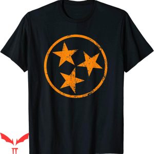 Vintage Tennessee Vols T-Shirt Flag Grunge Distress Graphic