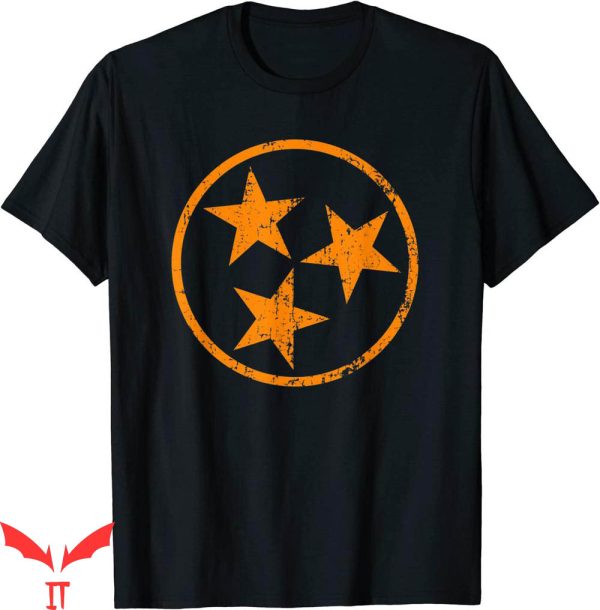 Vintage Tennessee Vols T-Shirt Flag Grunge Distress Graphic