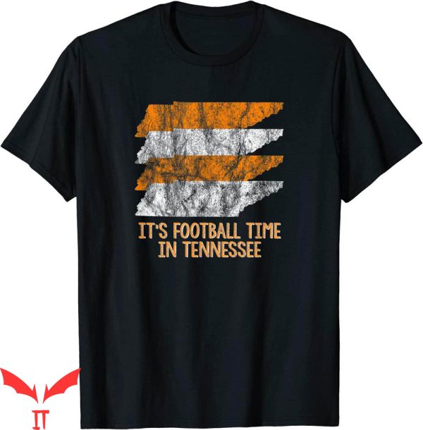 Vintage Tennessee Vols T-Shirt Football Time State Orange
