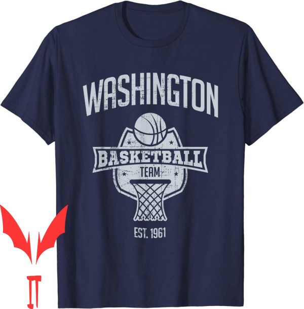 Washington Wizards T-Shirt Distressed Retro Look Fan Gift