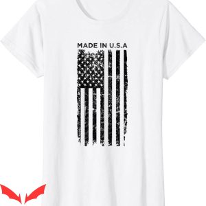 Women’s Patriotic Made In USA T-Shirt American Flag 4th July