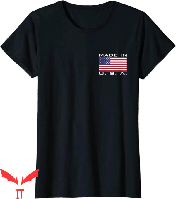 Women’s Patriotic Made In USA T-Shirt Stars And Stripes