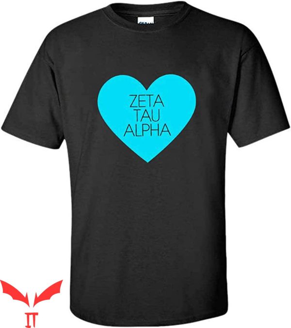 Zeta Tau Alpha T-Shirt Alpha ZTA Heart