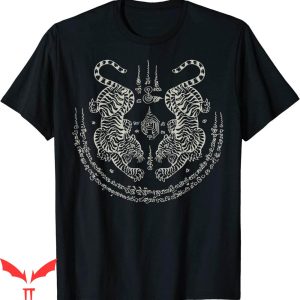 Zeta Tau Alpha T-Shirt Sak Yant Thai Tattoo Twin Tiger Muay