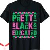 Zeta Tau Alpha T-Shirt Vintage Alpha Pretty Black Educated