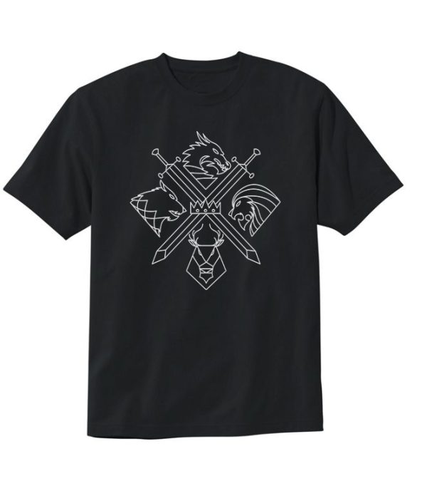 4 Houses Game Of Thrones T-Shirt