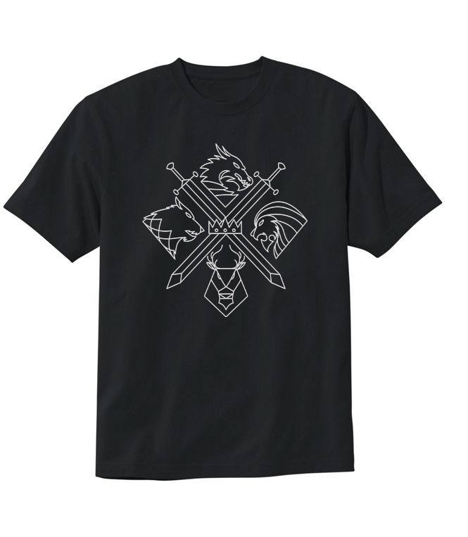 4 Houses Game Of Thrones T-Shirt 4 Houses Game Of Thrones T-Shirt