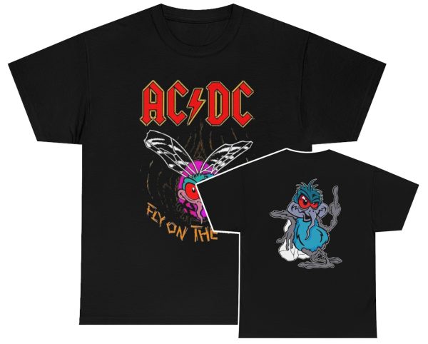 ACDC Fly On The Wall With Middle Finger Shirt
