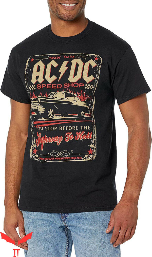 Ac Dc Vintage T-Shirt Liquid Blue Speed Shop