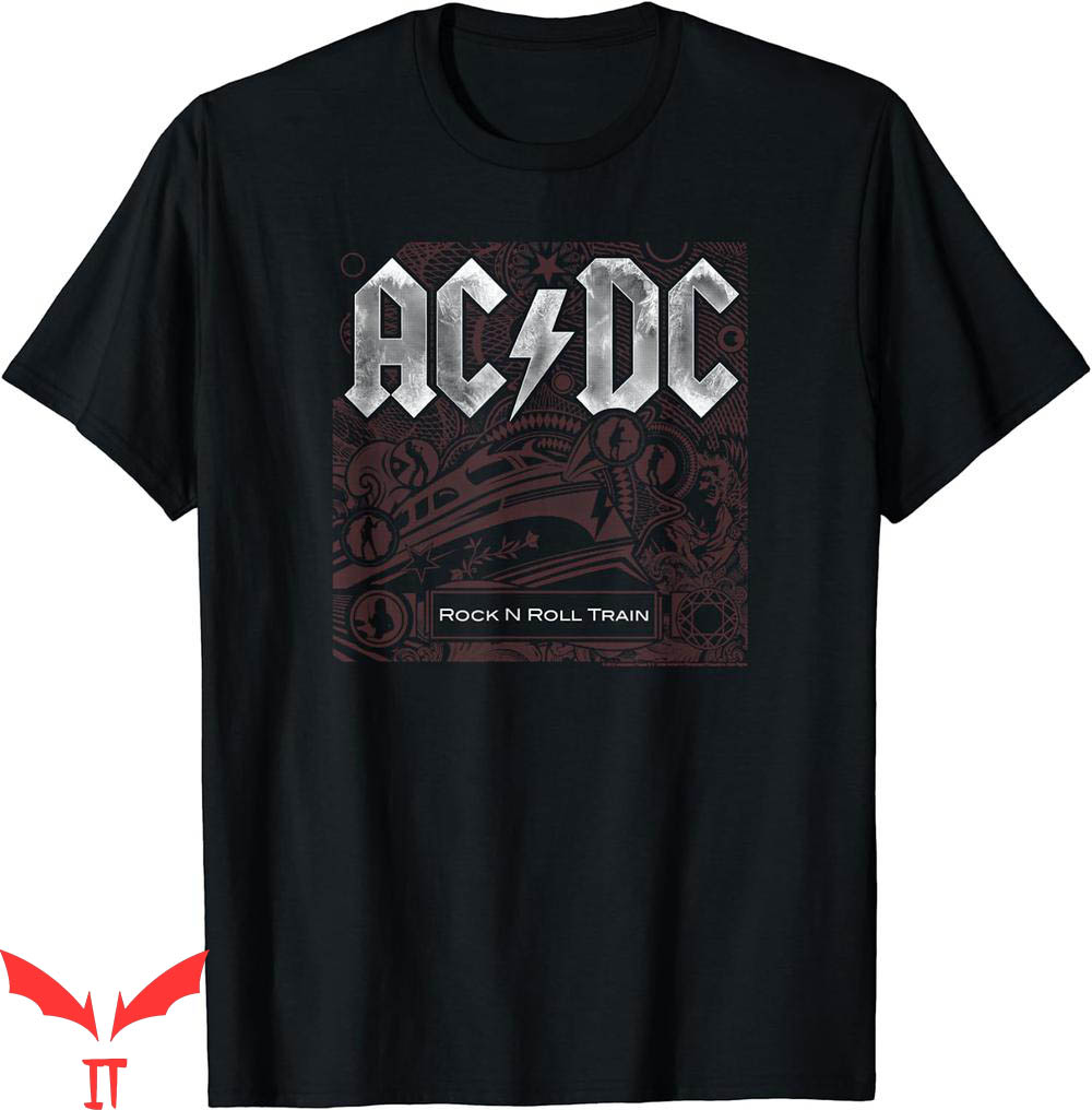Ac Dc Vintage T-Shirt Rock N Roll Train Ac Dc Vintage T-Shirt Rock N Roll Train