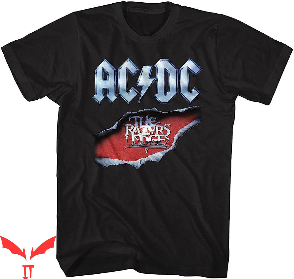 Ac Dc Vintage T-Shirt Vintage Rock Band Music Group The Edge Ac Dc Vintage T-Shirt Vintage Rock Band Music Group The Edge