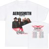 Aerosmith 2023 – 2024 Peace Out Farewell Tour with The Black Crowes Full Color Band Photo Tour Shirt