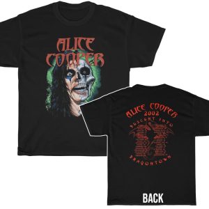 Alice Cooper 2002 Descent Into Dragontown Tour Shirt