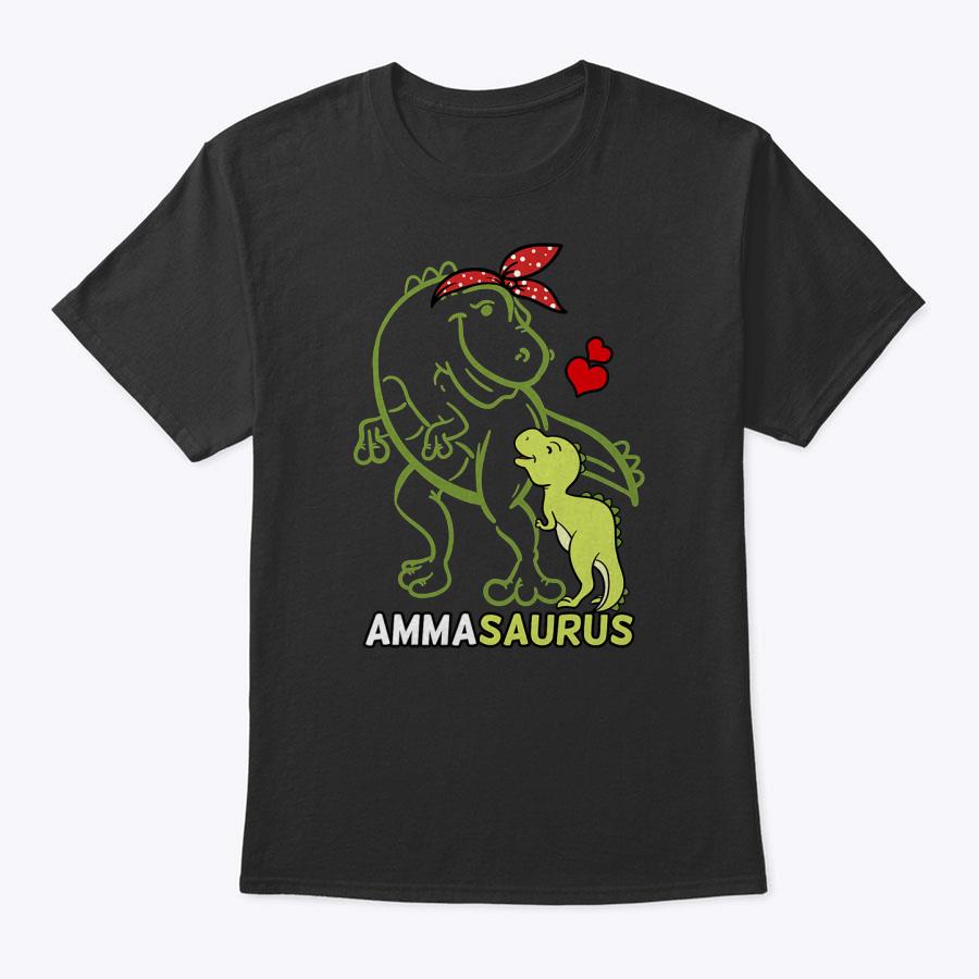 Ammasaurus Amma Tyrannosaurus Dinosaur Baby Mother's Day T-Shirt Ammasaurus Amma Tyrannosaurus Dinosaur Baby Mother's Day T-Shirt