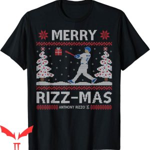 Anthony Rizzo T-Shirt Merry Rizz-Mas Vintage Gameday
