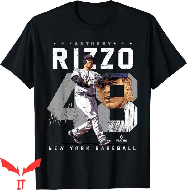 Anthony Rizzo T-Shirt Number Portrait Tony New York MLBPA