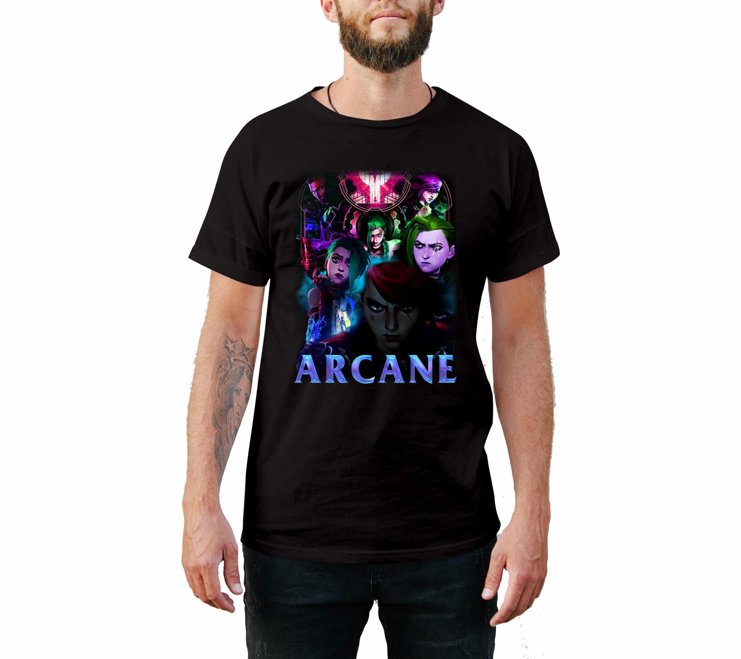 Arcane LoL T.V Show Style T-Shirt Arcane LoL T.V Show Style T-Shirt