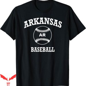 Arkansas Baseball T-Shirt Classic Logo Retro Design College
