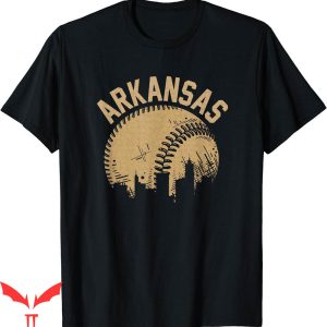 Arkansas Baseball T-Shirt Vintage USA State Fan Player Coach