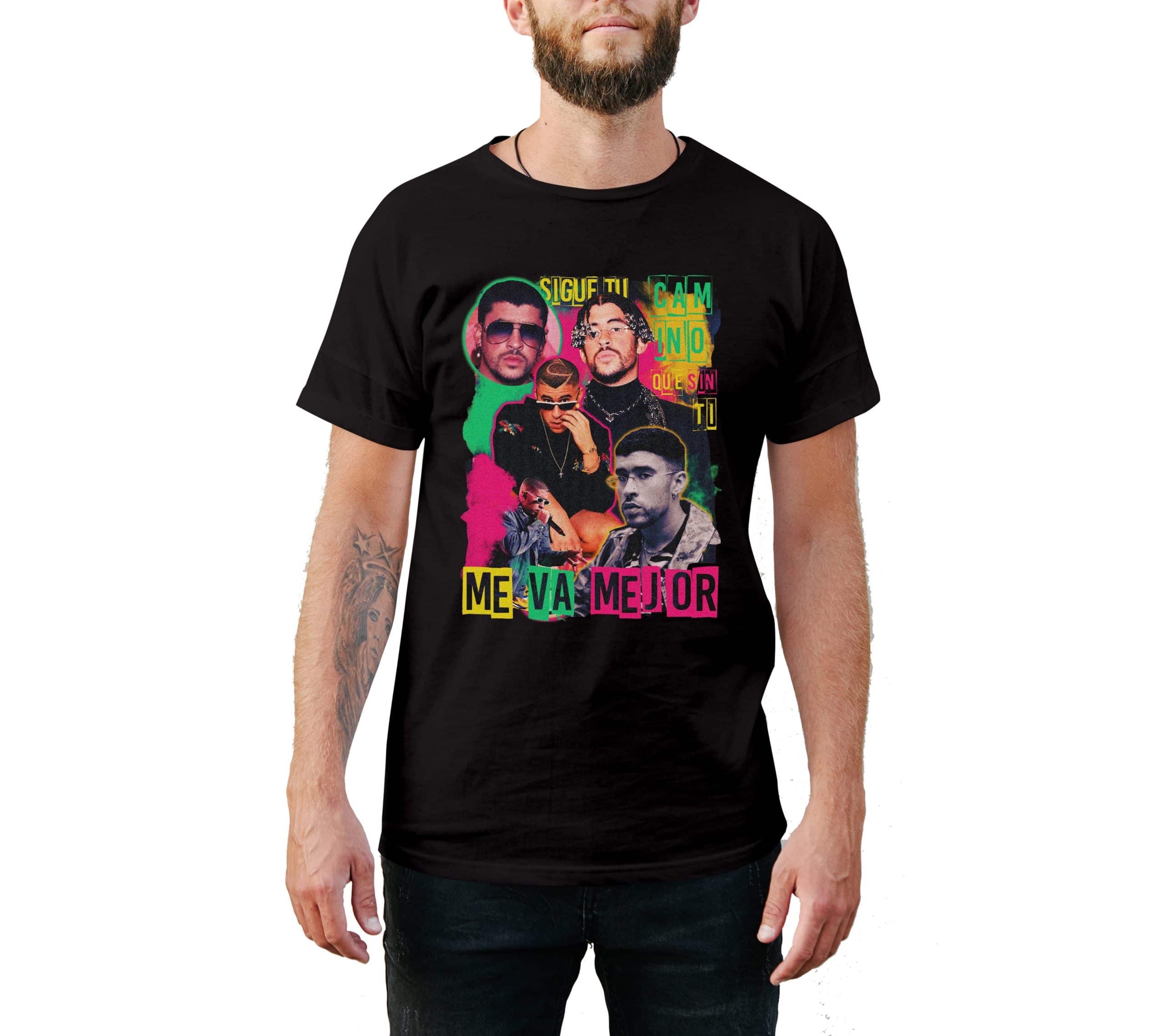 Bad Bunny Me Va Mejor Vintage Style T-Shirt Bad Bunny Me Va Mejor Vintage Style T-Shirt