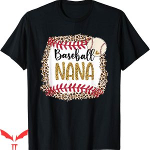Baseball Nana T-Shirt Leopard For Mothers Day