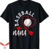 Baseball Nana T-Shirt Player Grandma Retirement Baseball