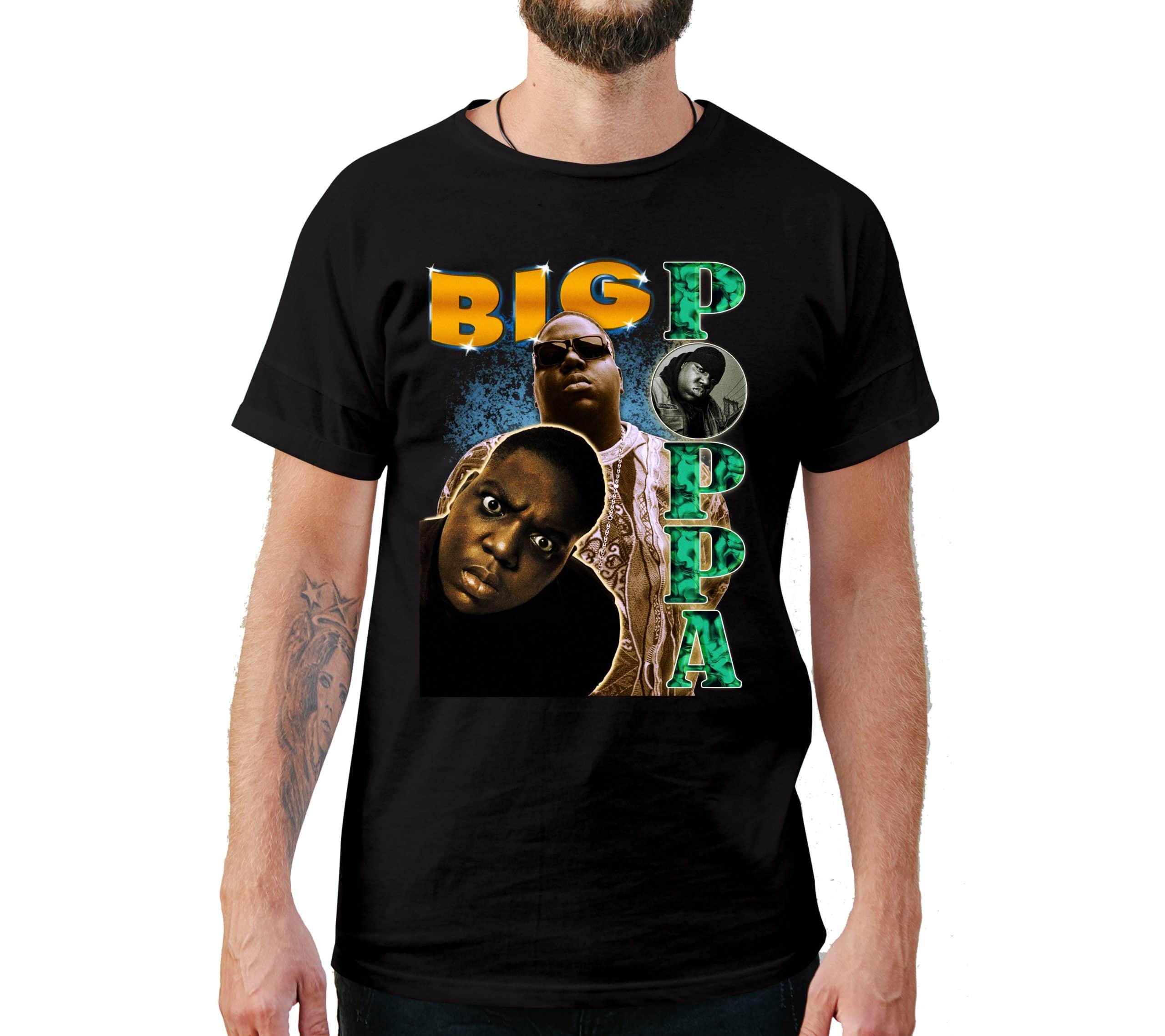 Big Poppa Notorious B.I.G Vintage Style T-Shirt Big Poppa Notorious B.I.G Vintage Style T-Shirt