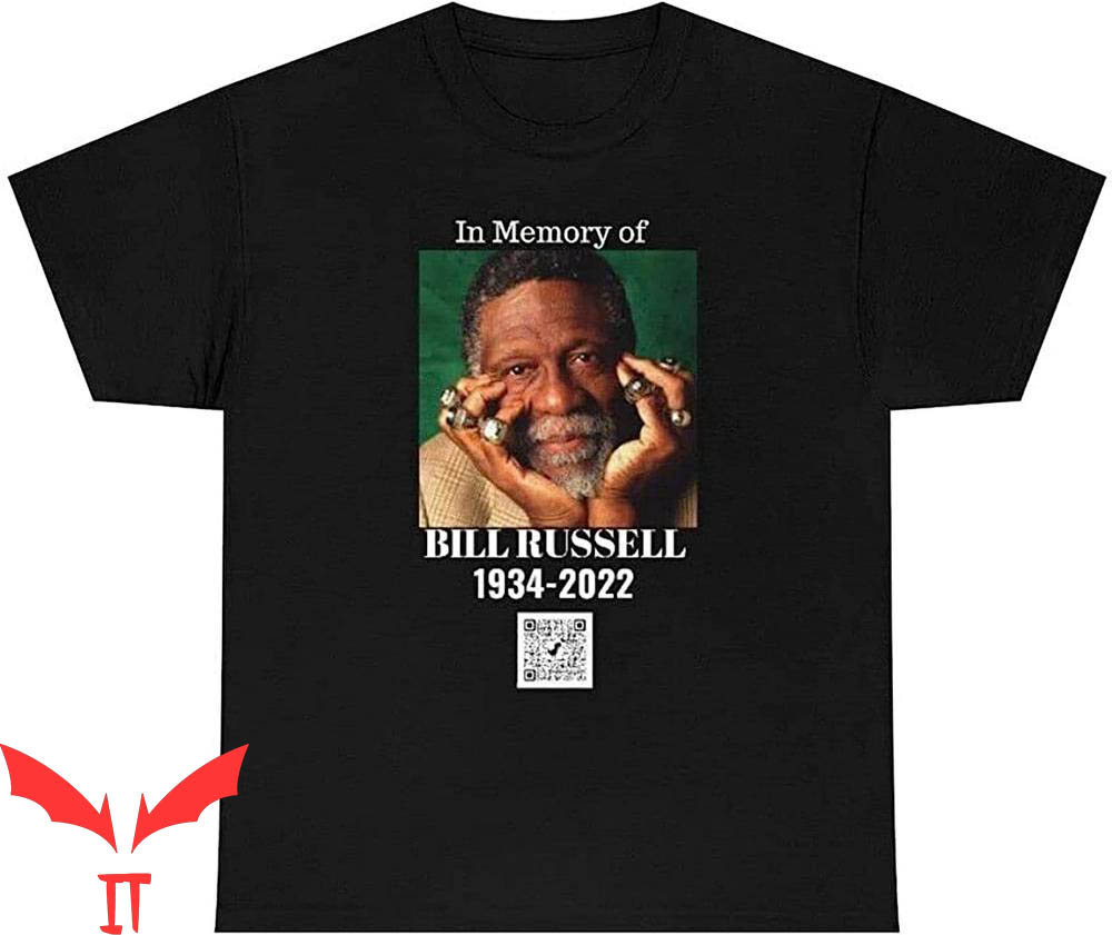 Bill Russell T-Shirt In Memory QR Code Experience RIP Bill Russell T-Shirt In Memory QR Code Experience RIP