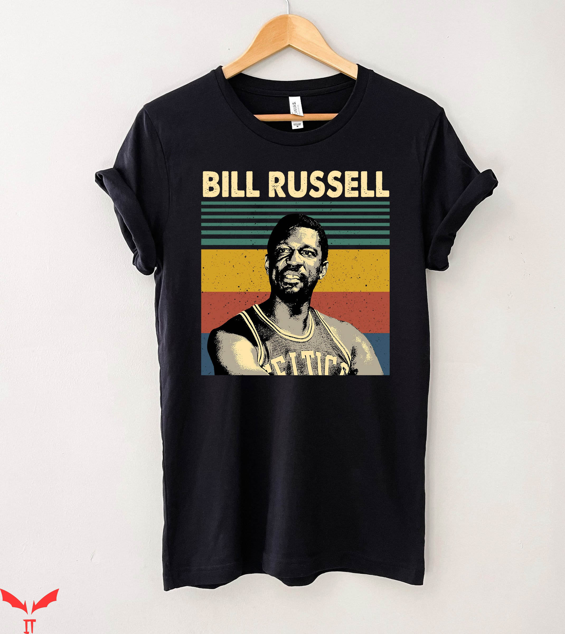 Bill Russell T-Shirt Vintage Basketball Fan Lover Tee Bill Russell T-Shirt Vintage Basketball Fan Lover Tee