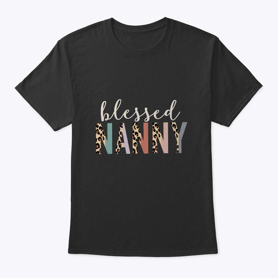 Blessed Nanny Cute Leopard Print T-Shirt Blessed Nanny Cute Leopard Print T-Shirt