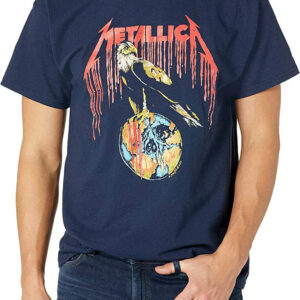 Blue Metallica T-Shirt Exclusive Metallica Eagle Tour