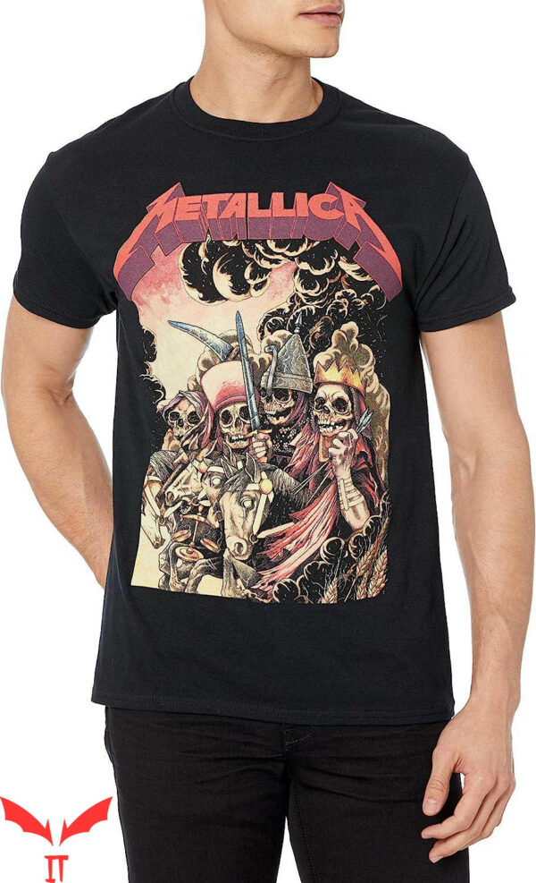 Blue Metallica T-Shirt Four Horsemen