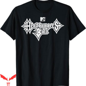 Blue Metallica T-Shirt Headbangers Ball Outline Logo