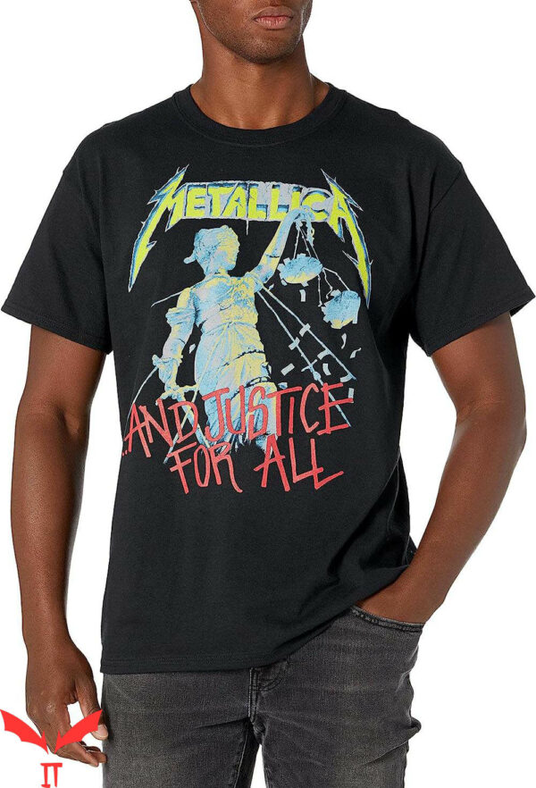 Blue Metallica T-Shirt Justice For All