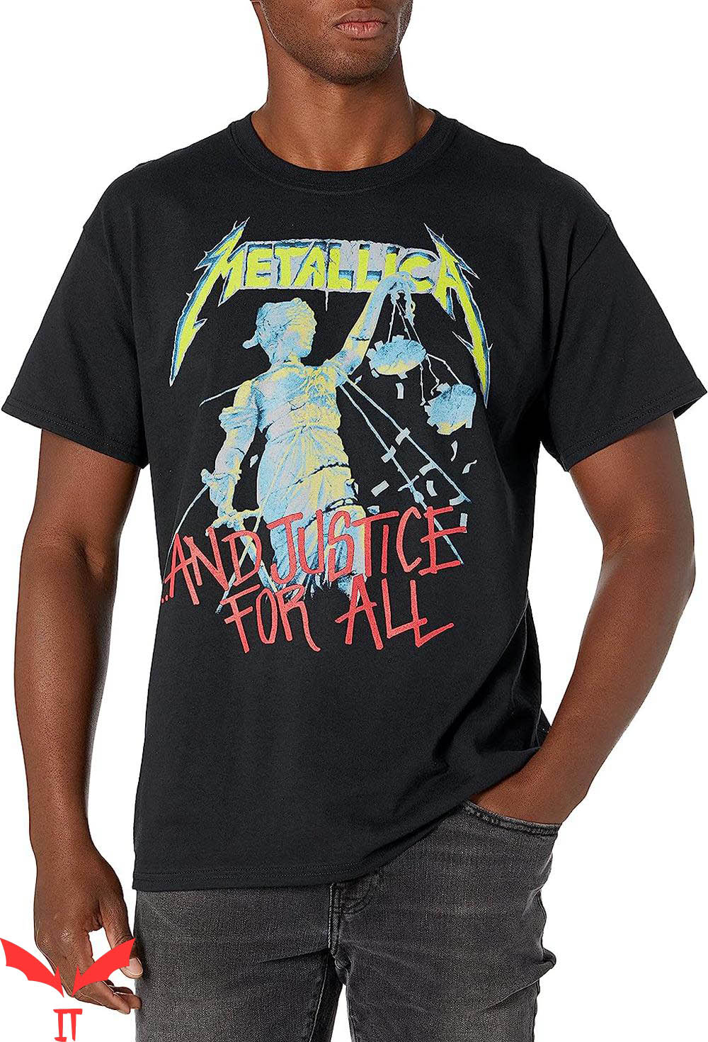 Blue Metallica T-Shirt Justice For All Blue Metallica T-Shirt Justice For All