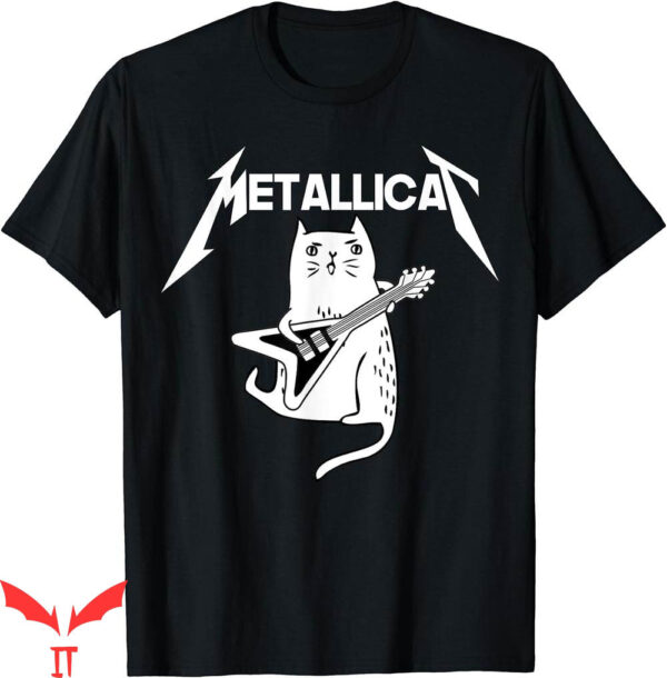 Blue Metallica T-Shirt Rock Band Guitar Funny Christmas Gift