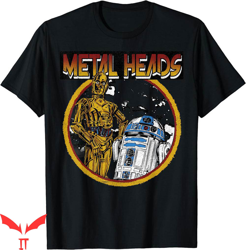 Blue Metallica T-Shirt Star Wars Metal Heads Circle Portrait Blue Metallica T-Shirt Star Wars Metal Heads Circle Portrait