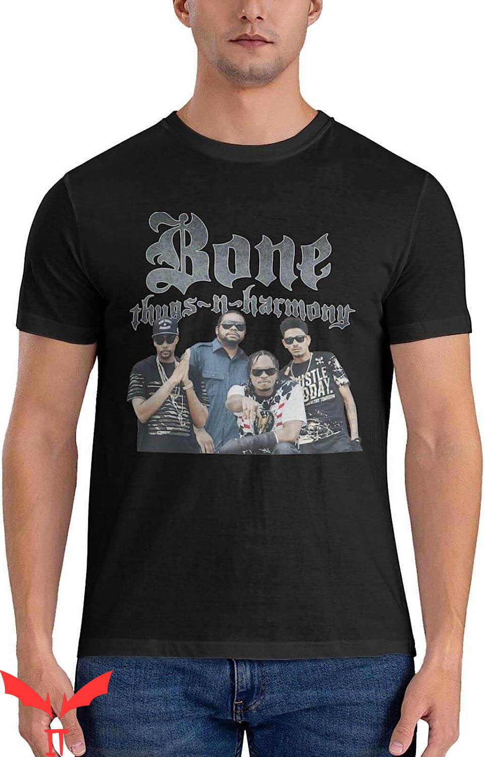 Bone Thugs N Harmony T-Shirt Hip-Hop Group Gangster 80s Bone Thugs N Harmony T-Shirt Hip-Hop Group Gangster 80s