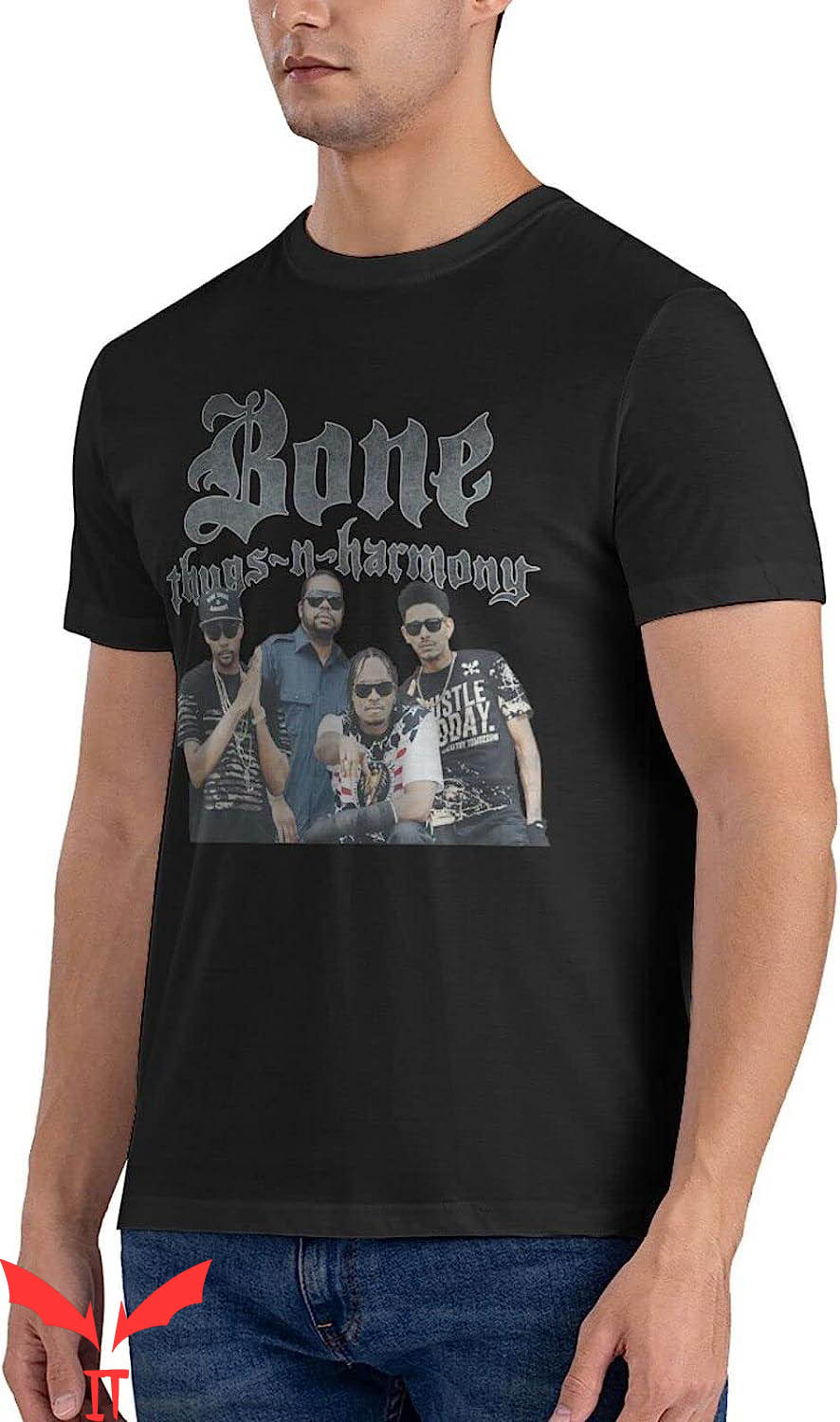 Bone Thugs N Harmony T-Shirt Hip-Hop Group Gangster 80s Bone Thugs N Harmony T-Shirt Hip-Hop Group Gangster 80s