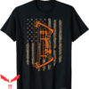 Bow Hunter T-Shirt American Flag Archery Tree Camouflage