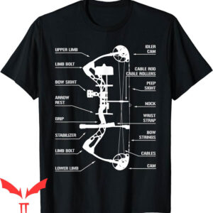 Bow Hunter T-Shirt Anatomy Of Archery Bowhunting Big Game