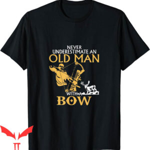 Bow Hunter T-Shirt Old Man Archery Compound Deer Elk