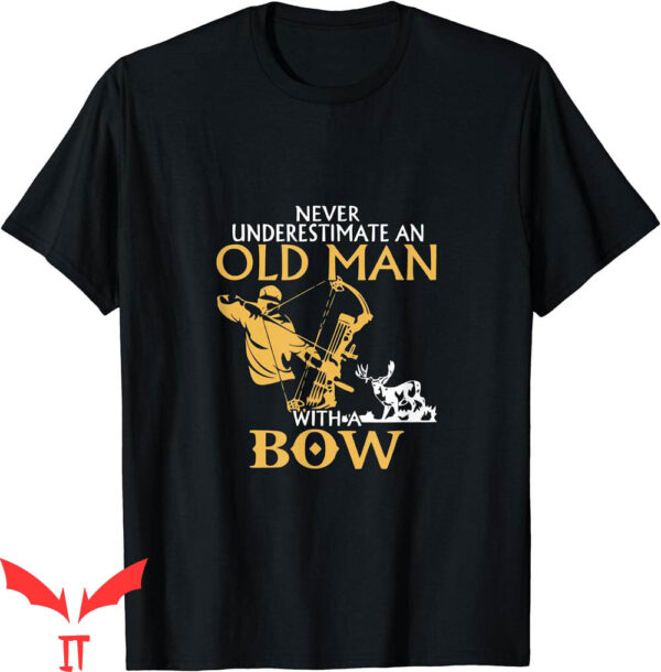 Bow Hunter T-Shirt Old Man Archery Compound Deer Elk