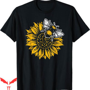 Bumble Bee T-Shirt Sunflower Springtime Save The Honeybee